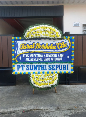 Papan Bunga Duka di Gane Timur Selatan